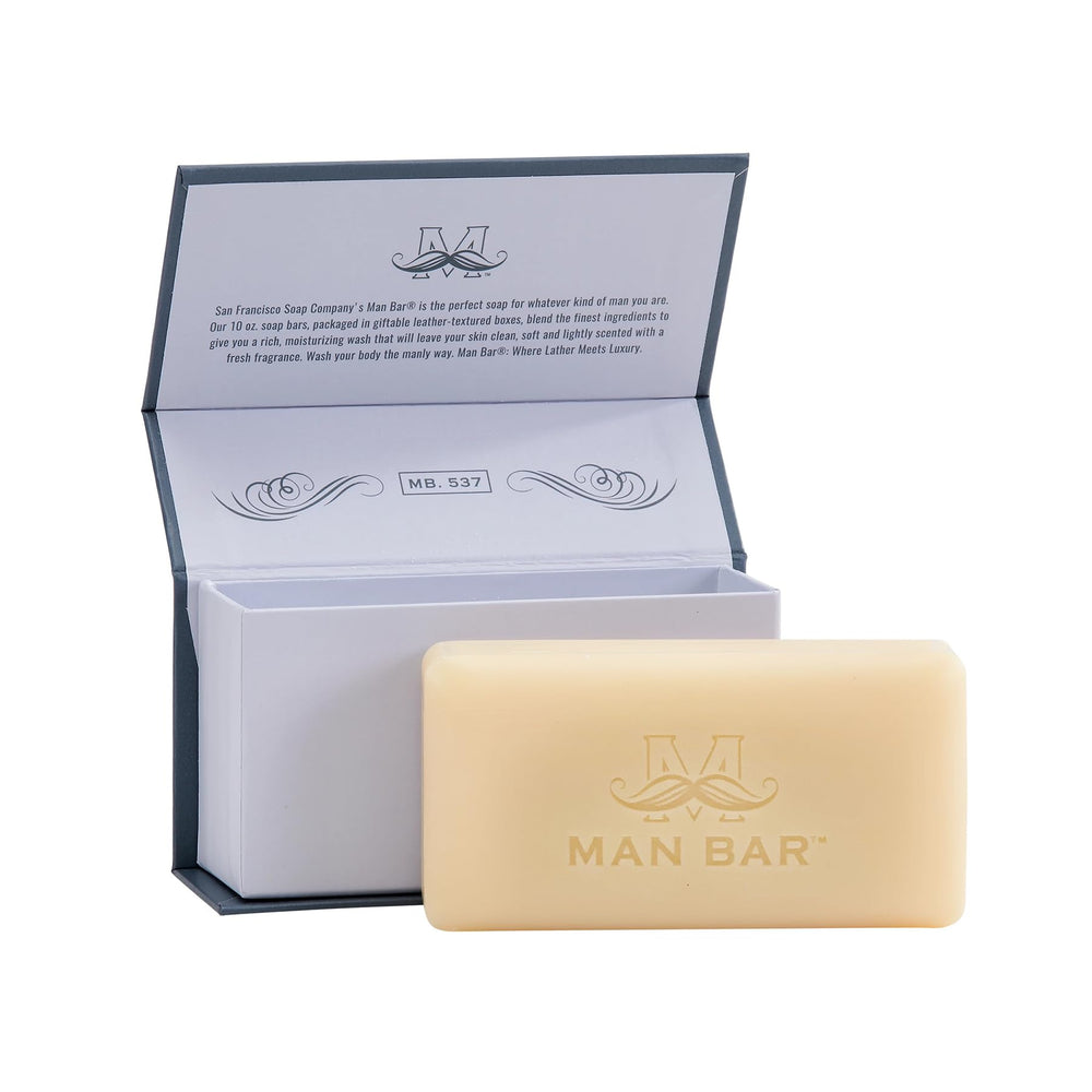 San Francisco Soap Company Man Bar Spiced Tobacco close-up with warm aroma.
