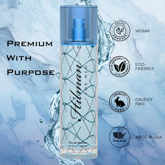 Sandora Fragrances lifestyle shot illustrating day-to-night versatility.