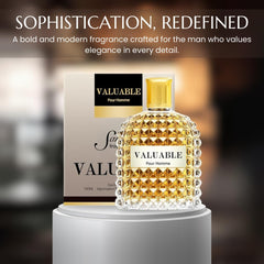 Sandora Fragrances men bottle closeup highlights premium craftsmanship and design.
