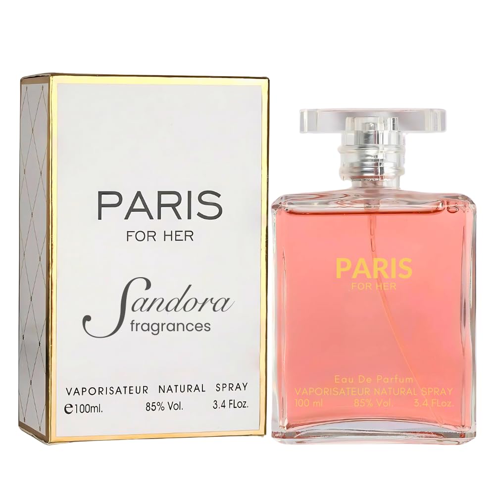 Sandora Fragrances perfume bottle highlighting orange-top-note for daytime freshness
