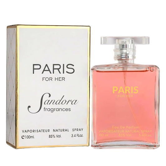 Sandora Fragrances perfume bottle highlighting orange-top-note for daytime freshness