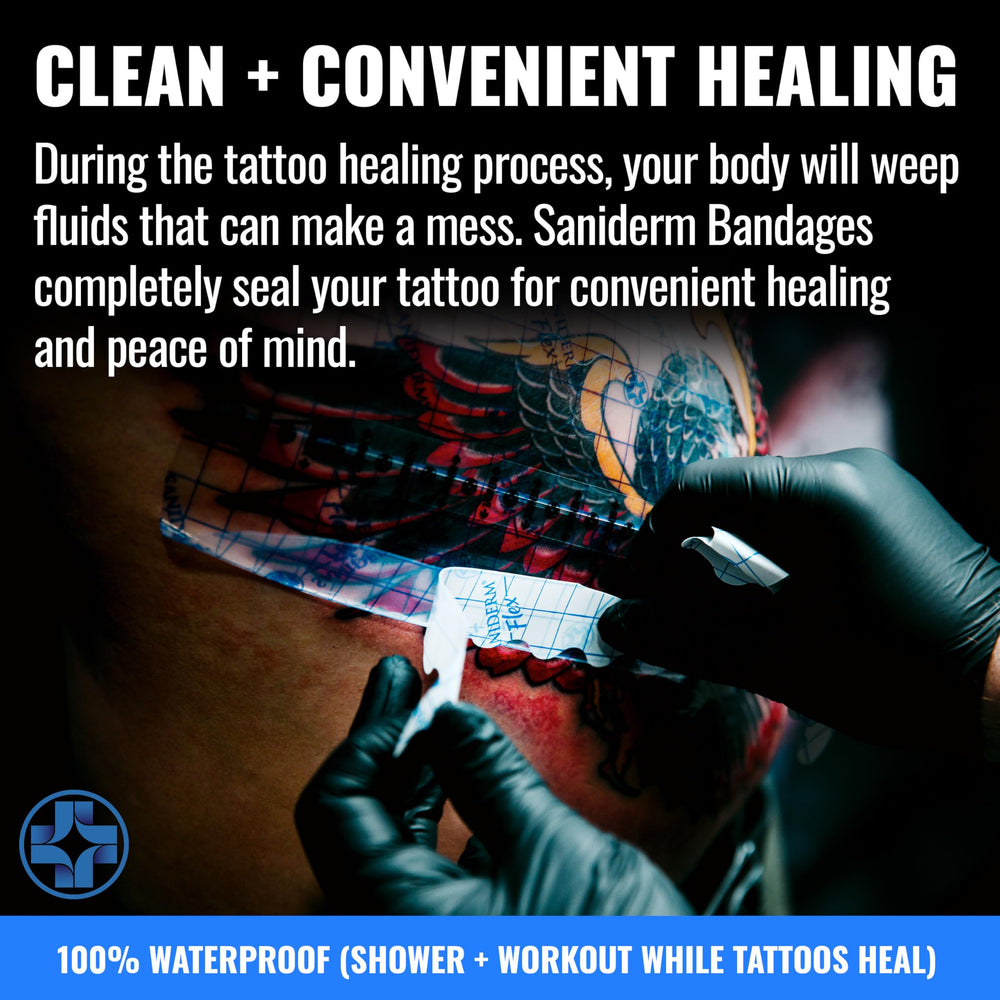 Saniderm Flex provides long-lasting protection for a clean healing environment.