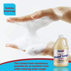 Sanit dry skin friendly formula reduces drying with frequent use