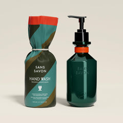 Sans Savon Boreal bottle close-up on sustainable packaging advantage