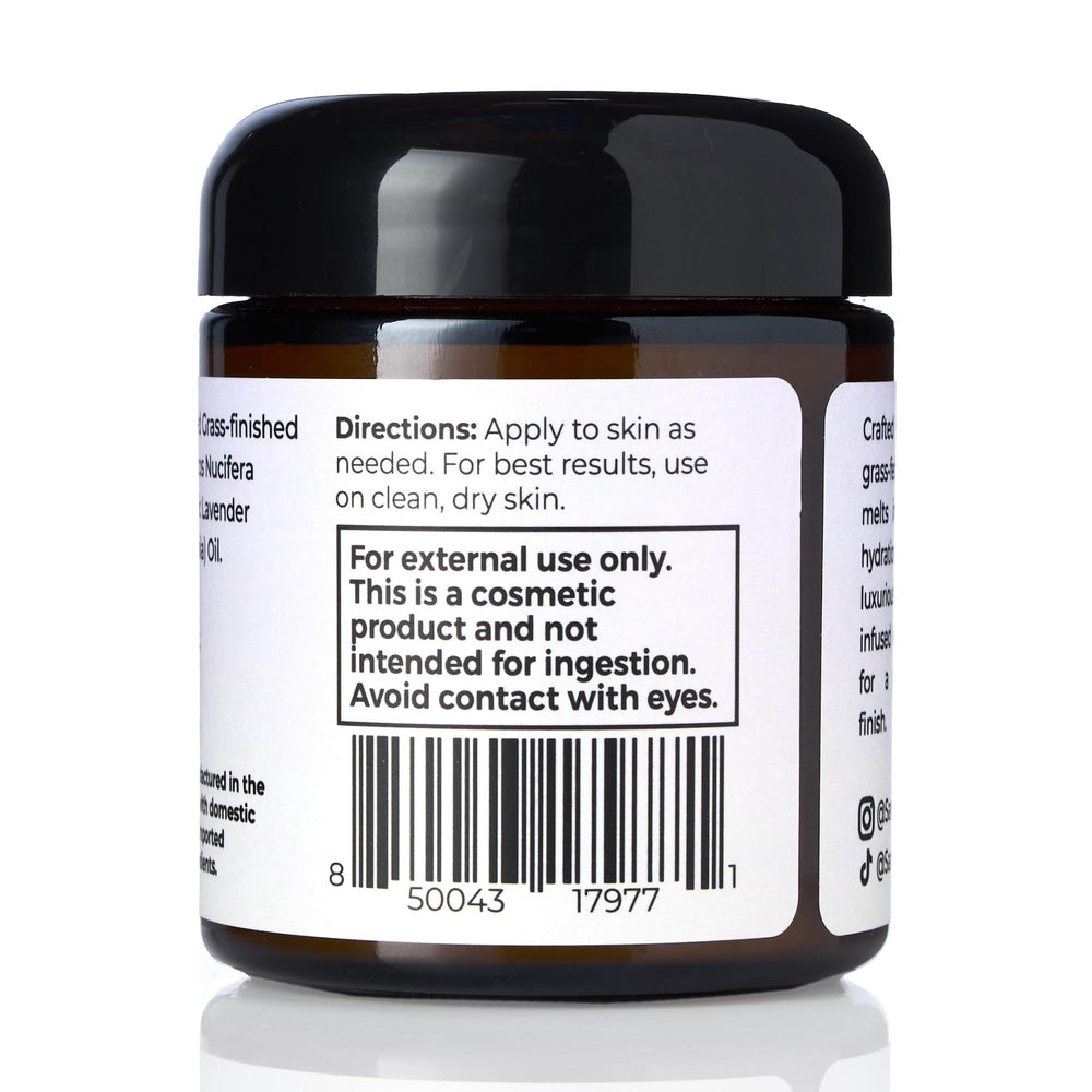 Santa Cruz Paleo cream texture close-up highlighting non-greasy absorption.