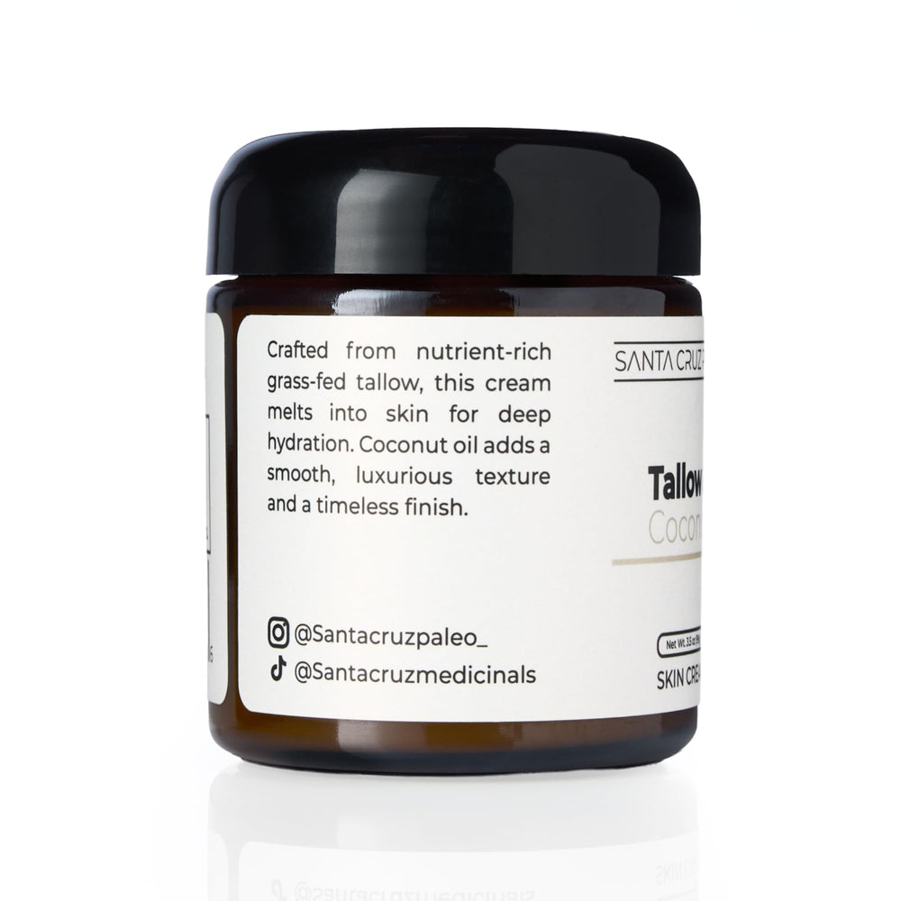 Santa Cruz Paleo two-ingredient moisturizer texture on skin, smooth and creamy