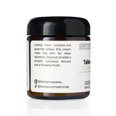 Santa Cruz Paleo two-ingredient moisturizer texture on skin, smooth and creamy