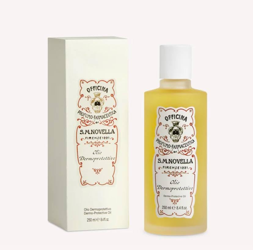 Santa Maria Novella Melograno oil nourishes face and body with a non-greasy finish.