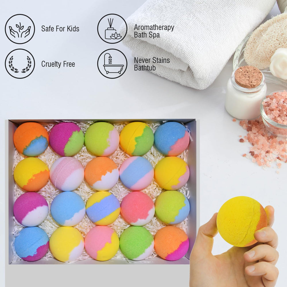 Santrela bath bombs use safe ingredients like shea butter and Epsom salt