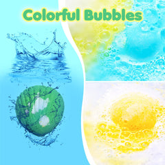 Santrela vibrant bubbles and sea animal design colors up bath time play and imagination