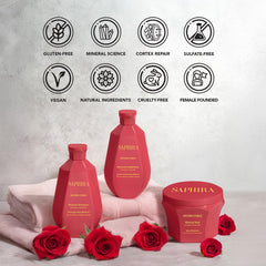 Saphira Divine Curls Conditioner bottle on vanity counter