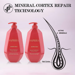 Saphira Divine Curls conditioner slip highlights easy detangling from mid lengths.