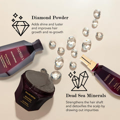 Saphira Healing Repair Kit display shows all components for full routine.