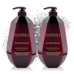 Saphira Healing Repair Shampoo bottle 34oz promotes gentle cleansing and hydration