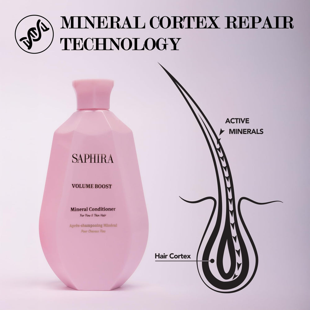 Saphira Volume Boost Conditioner foam-lather texture on hand