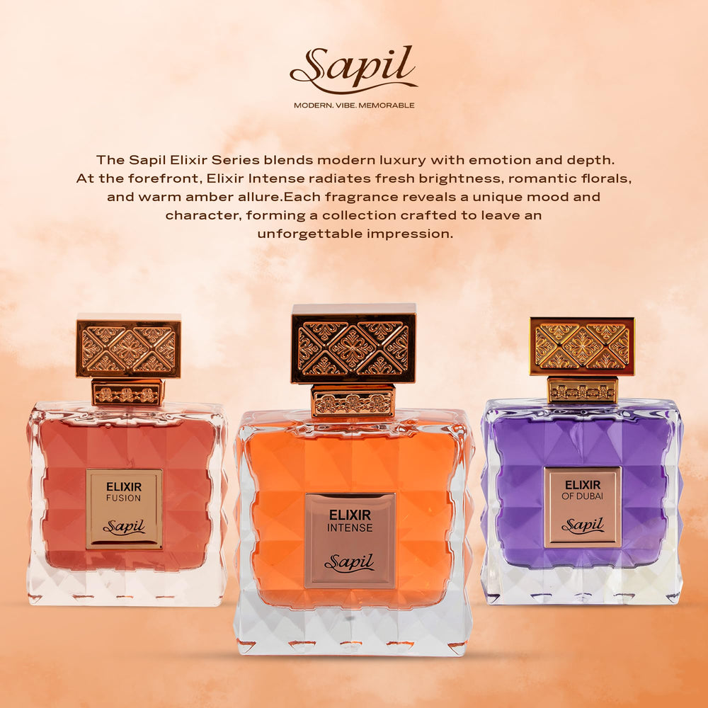 Sapil Elixir Intense comes gift-ready, perfect for fragrance lovers seeking a premium present