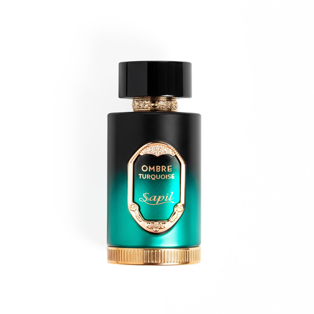 Sapil Ombre Turquoise bottle front view for daily wear and effortless sophistication.