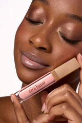 Sara Happ Ballet Slip Luxe Gloss on lips delivering nourishing hydration and high shine