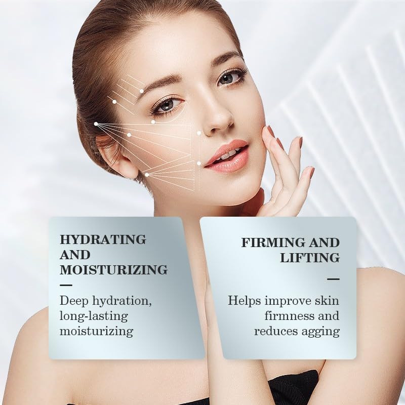 Saranova Beauty application steps showing gentle facial massage technique.