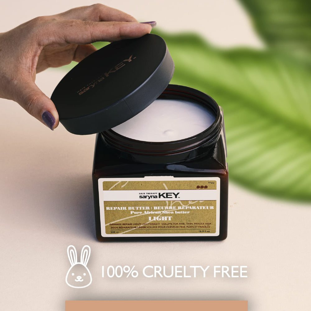 Rinsing out Saryna Key mask after 2–5 minutes for fresh feel.