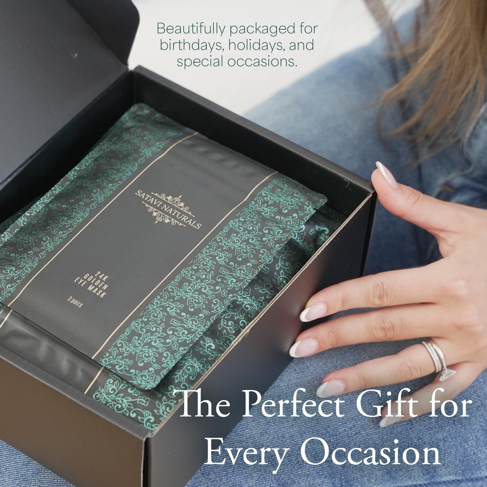 Satavi Naturals gift box packaging ready for gifting on birthdays or holidays.