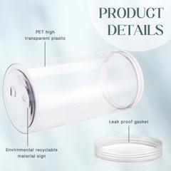 SATINIOR PET plastic containers provide durable storage with easy filling.