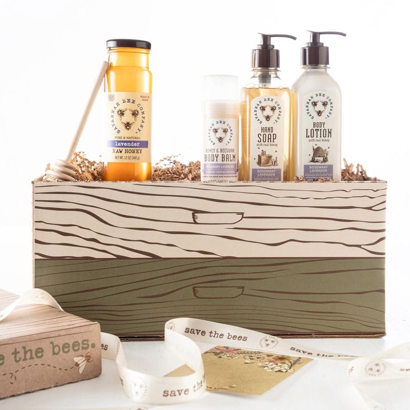 Savannah Bee Company Rosemary Lavender Body Balm provides all-over hydration for smoother skin.