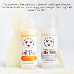 Savannah Bee Company Rosemary Lavender Body Balm targets dry patches on elbows and heels.
