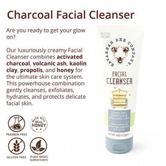 Pump-dispense action of Savannah Bee Propolis Extract cleanser enables controlled cleansing.
