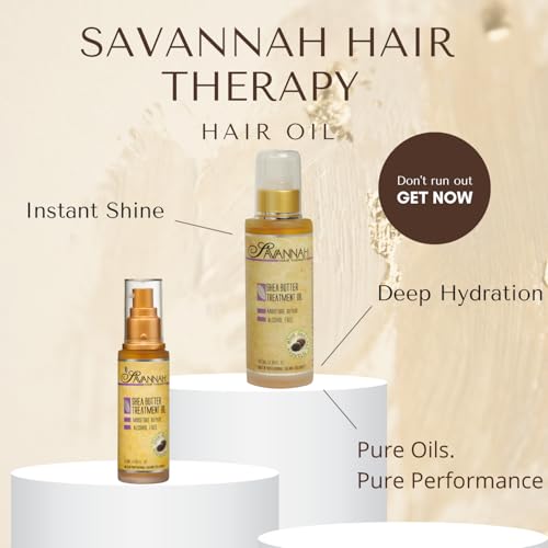 Savannah Hair Therapy Oil applied to dry ends for softness