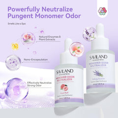 SAVILAND Monomer Drops in use during a nail session to refresh air