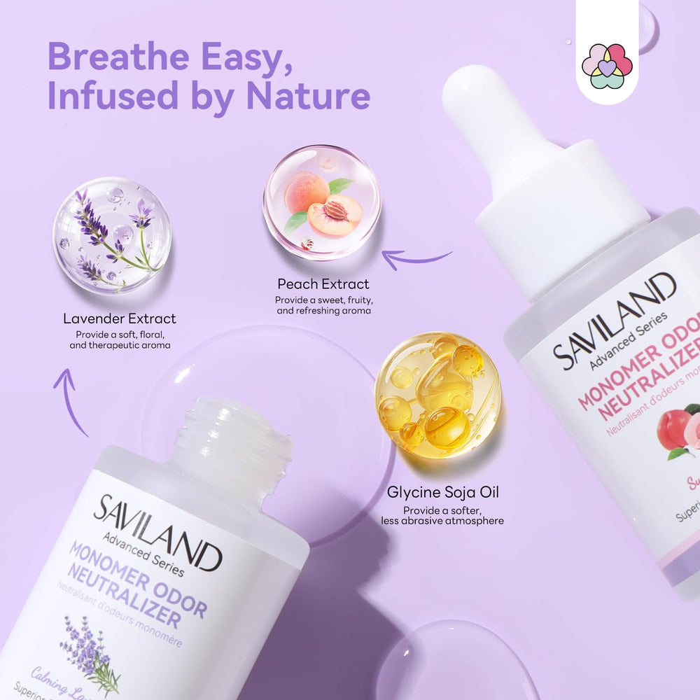 SAVILAND Drops diffuse peach and lavender scent to soften the workspace