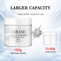 Saviland air-dry powder without lamp—quick home nail sessions.
