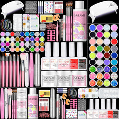 SAVILAND beginner acrylic nail kit packaging for at-home use