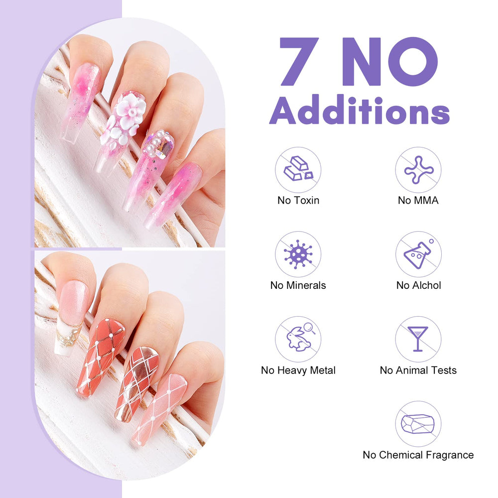 SAVILAND brushes, primer, and top gel for professional-looking finishes.