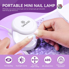 SAVILAND complete kit in use shows tools ready for home nail care