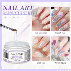 SAVILAND foundation gel 7.5 ml creates a solid base for nails