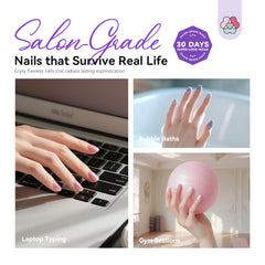 500 XS tips from SAVILAND Gel Nail Kit arranged for precise fit