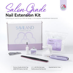 SAVILAND Gel Nail Kit nail file smoothing edges for a professional finish