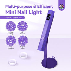 SAVILAND gel nail lamp USB powered for convenient charging