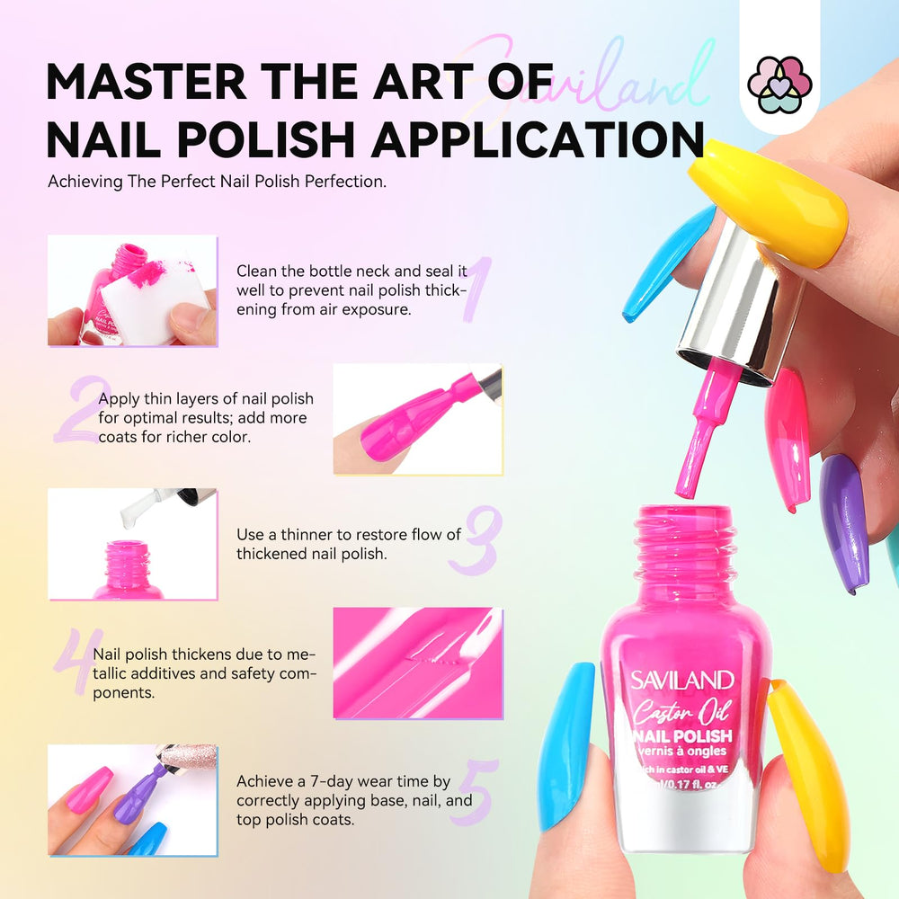 SAVILAND gift-ready nail polish set displayed in attractive packaging