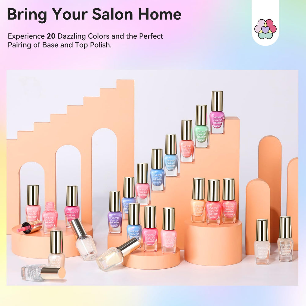 SAVILAND gift-ready nail polish set perfect for holidays and celebrations.