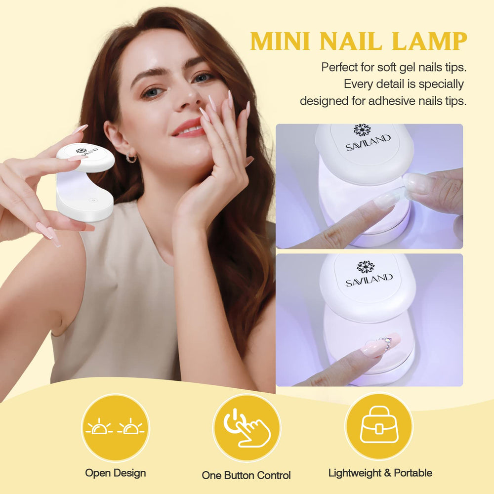 SAVILAND long square tips feel lightweight and natural