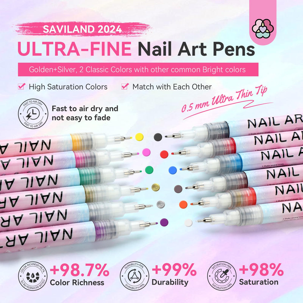 SAVILAND DIY designs from dots to letters and French tips