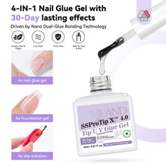 SAVILAND Nail Clipper showing precise trimming for accurate nail extensions.