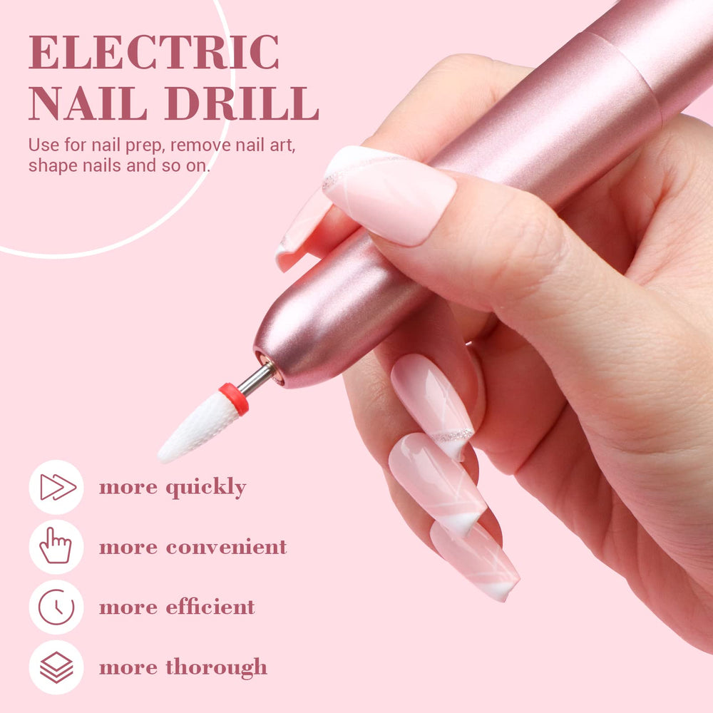 SAVILAND nail drill with adjustable speed supports efficient shaping and cuticle removal