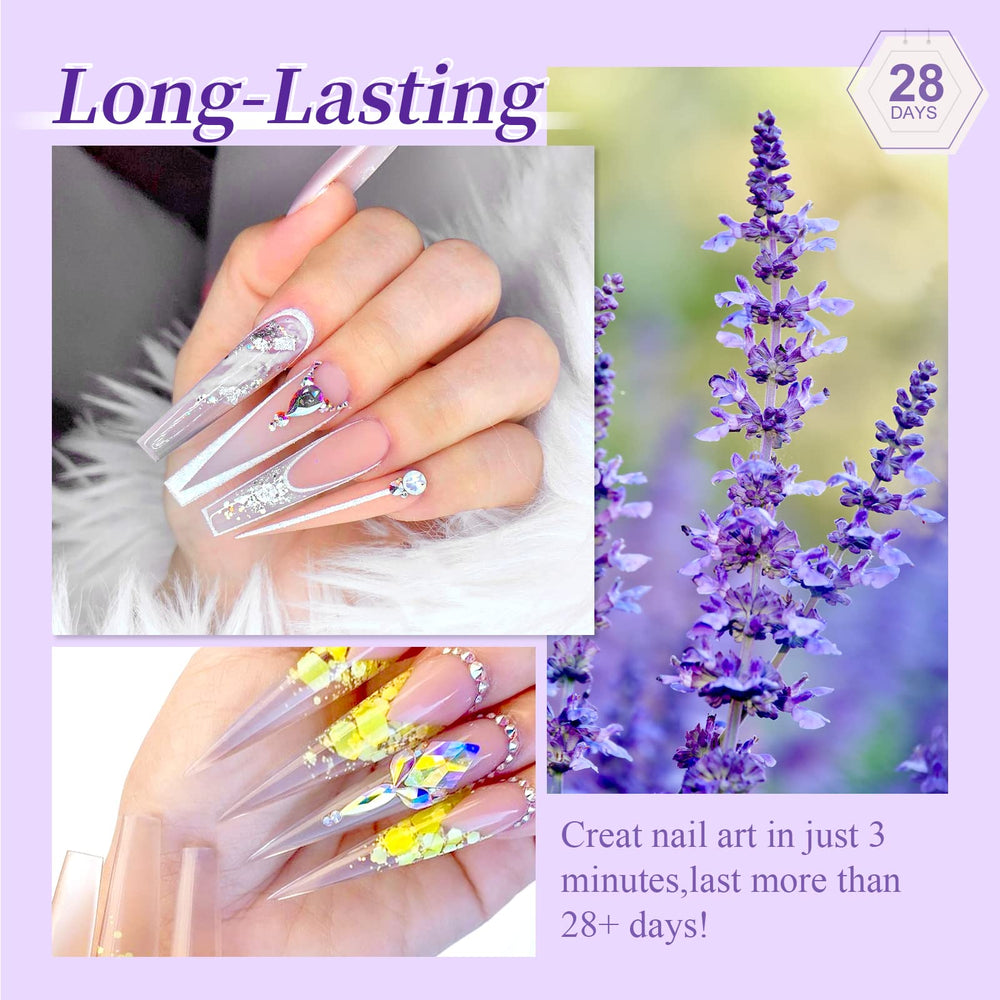 SAVILAND nail forms included for precise length and shape