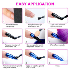 Saviland no-wipe top gel helps seal chrome for lasting shine.