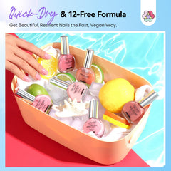 SAVILAND Pink Nude soft pink shade shown for clean, everyday nails.