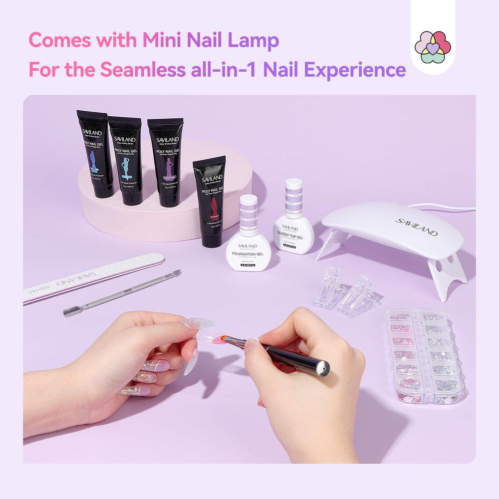 SAVILAND Poly Gel Kit smooth application even with shaky hands.